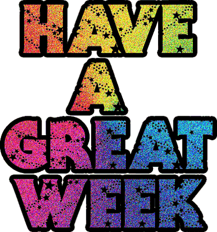 Brokatowy napis great week